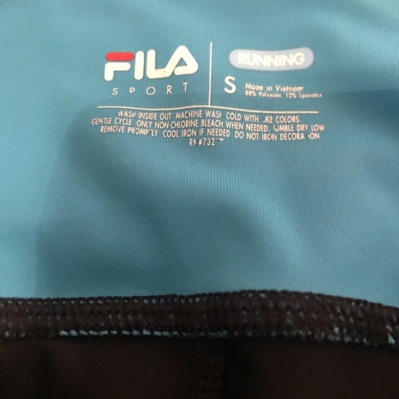 FILA Blue And Black Running Capris - Picture 6 of 6